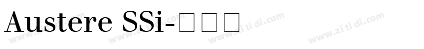 Austere SSi字体转换
